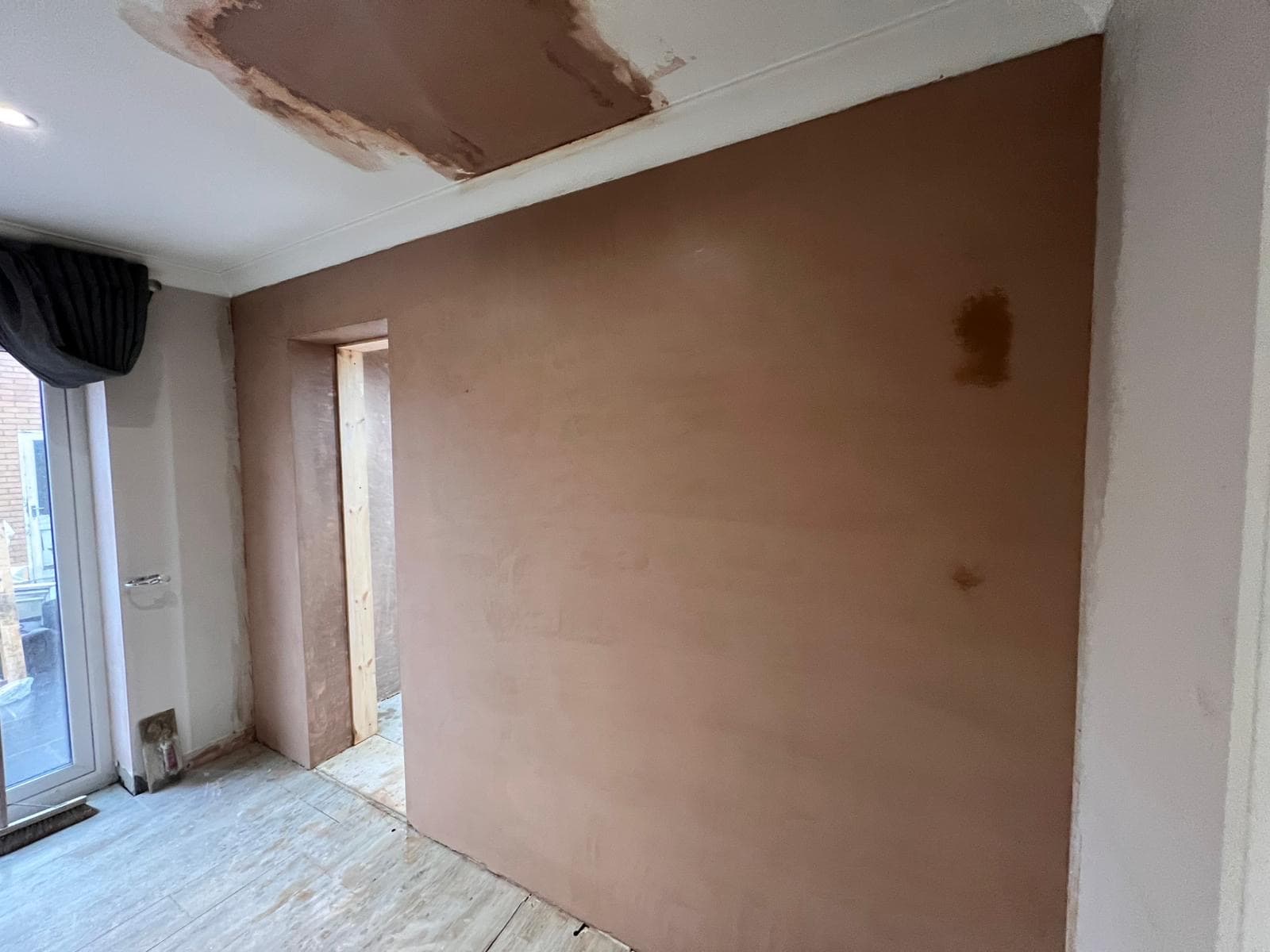 Water damage plaster repair in Lowestoft coastal property