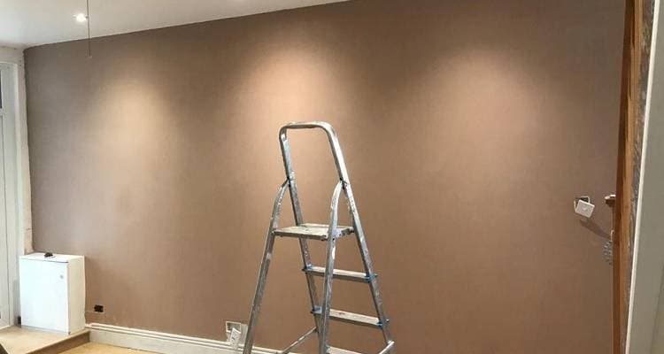 Professional plasterer skimming walls in Norfolk – expert at work