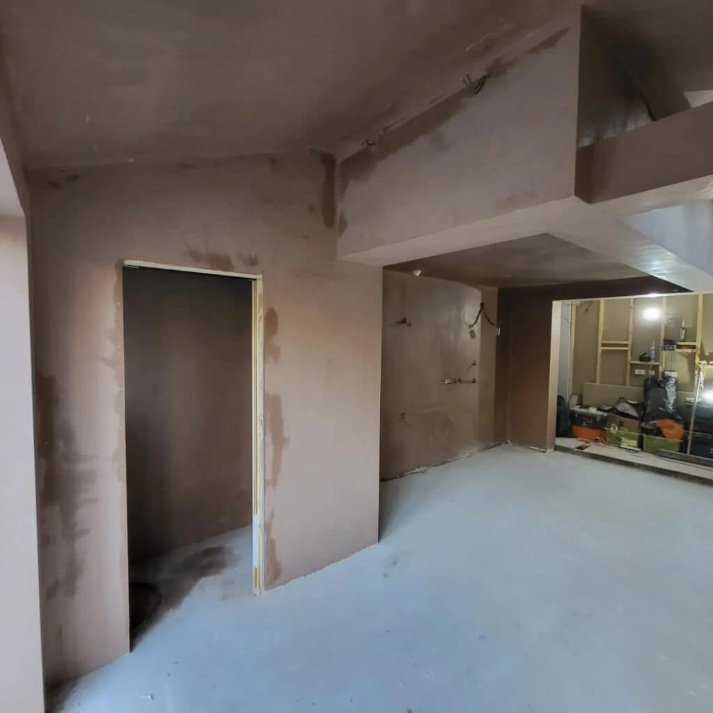 Room skimming before and after in Norfolk – complete transformation